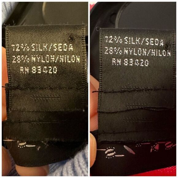 Silks Bundle of Two Silk Blend Sweaters Large Pink Blue - Picture 3 of 5